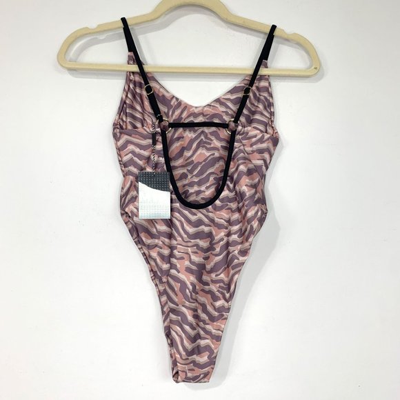 NWT MAI-MIA Dylan One Piece in Pink Leopard Sz S - Picture 5 of 10